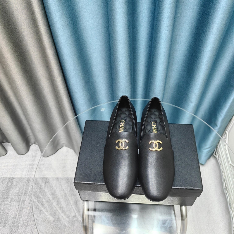 Ch*el leather shoes